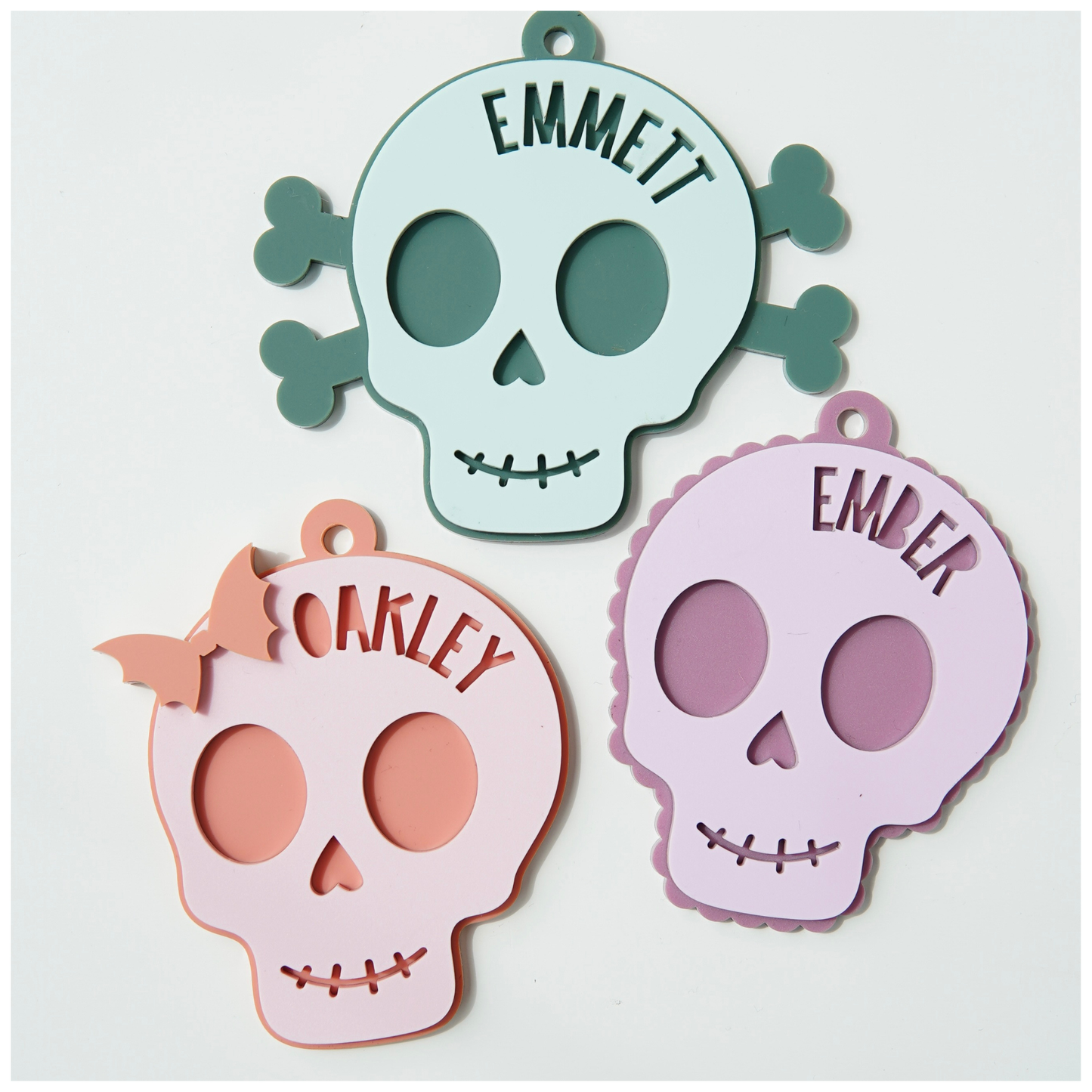 Halloween Scull Tags