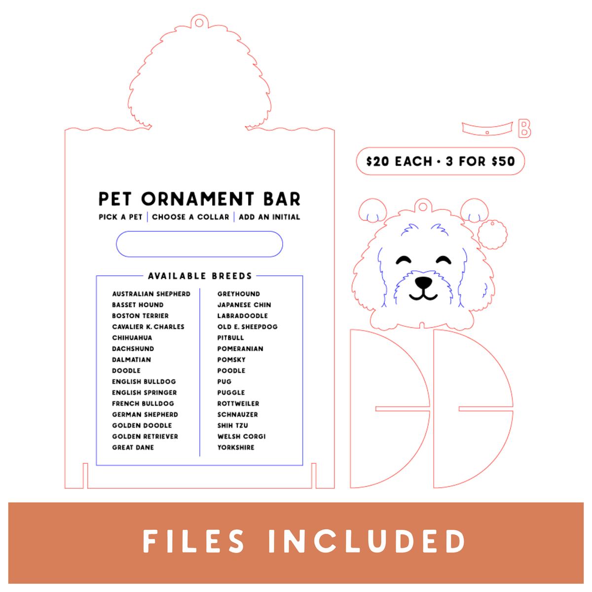 Pet Ornament Bar Bundle