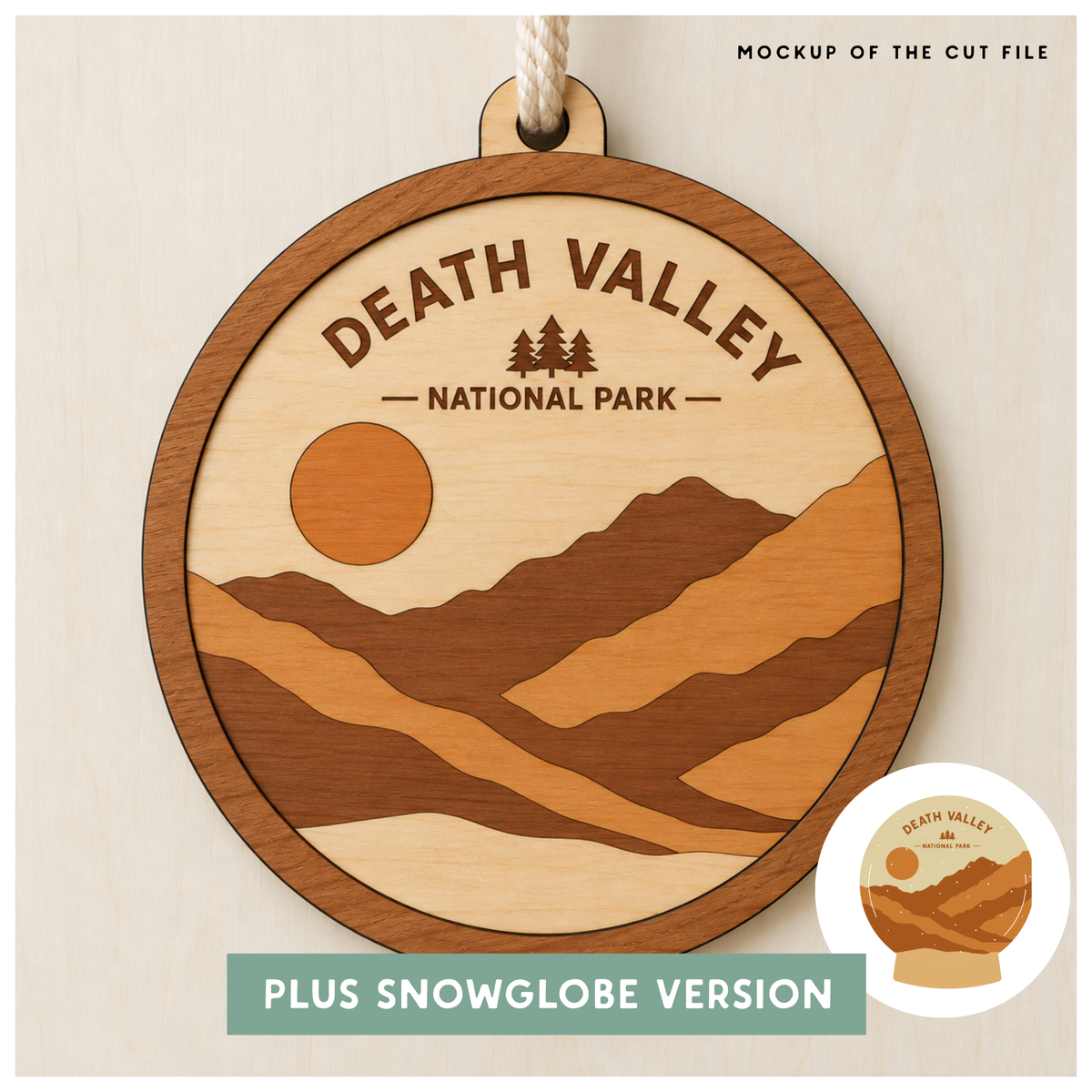 National Park Collection: Death Valley Round Ornaments