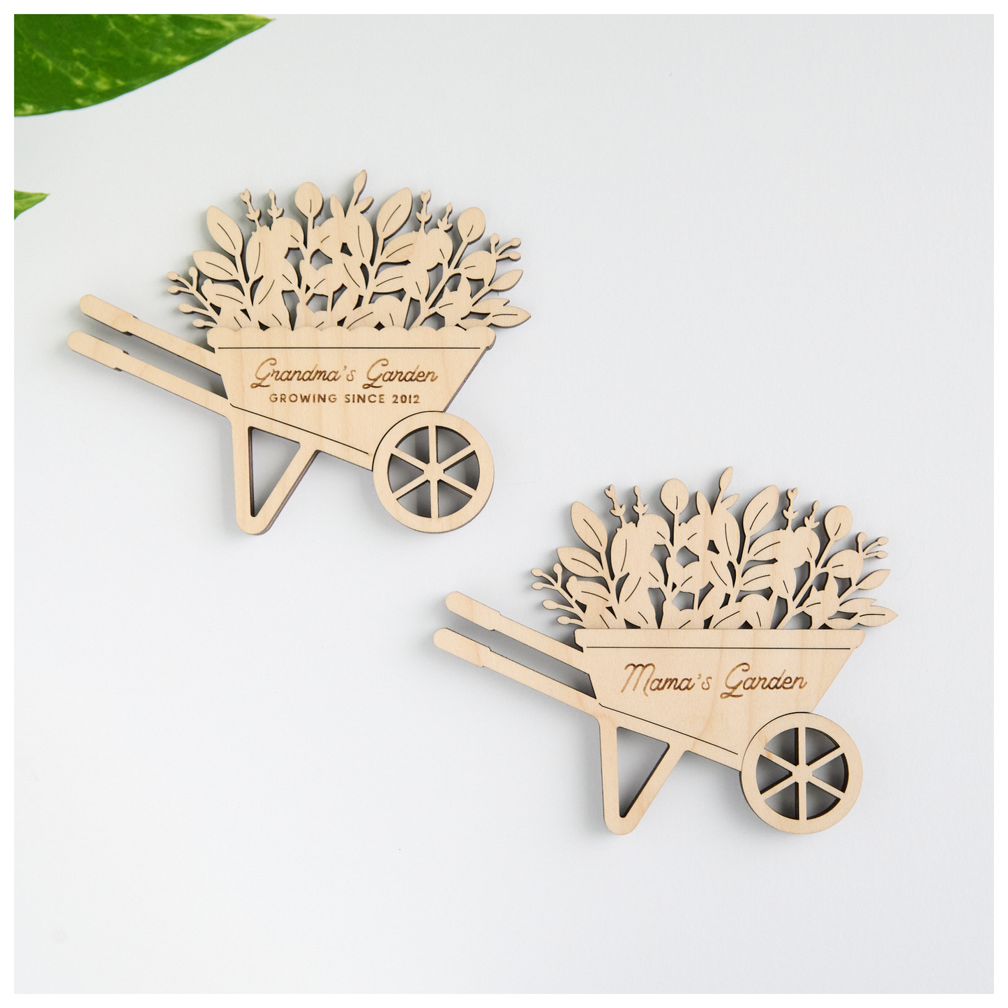 Wheelbarrow Magnets for Mini Birth Flowers - Mother's Day