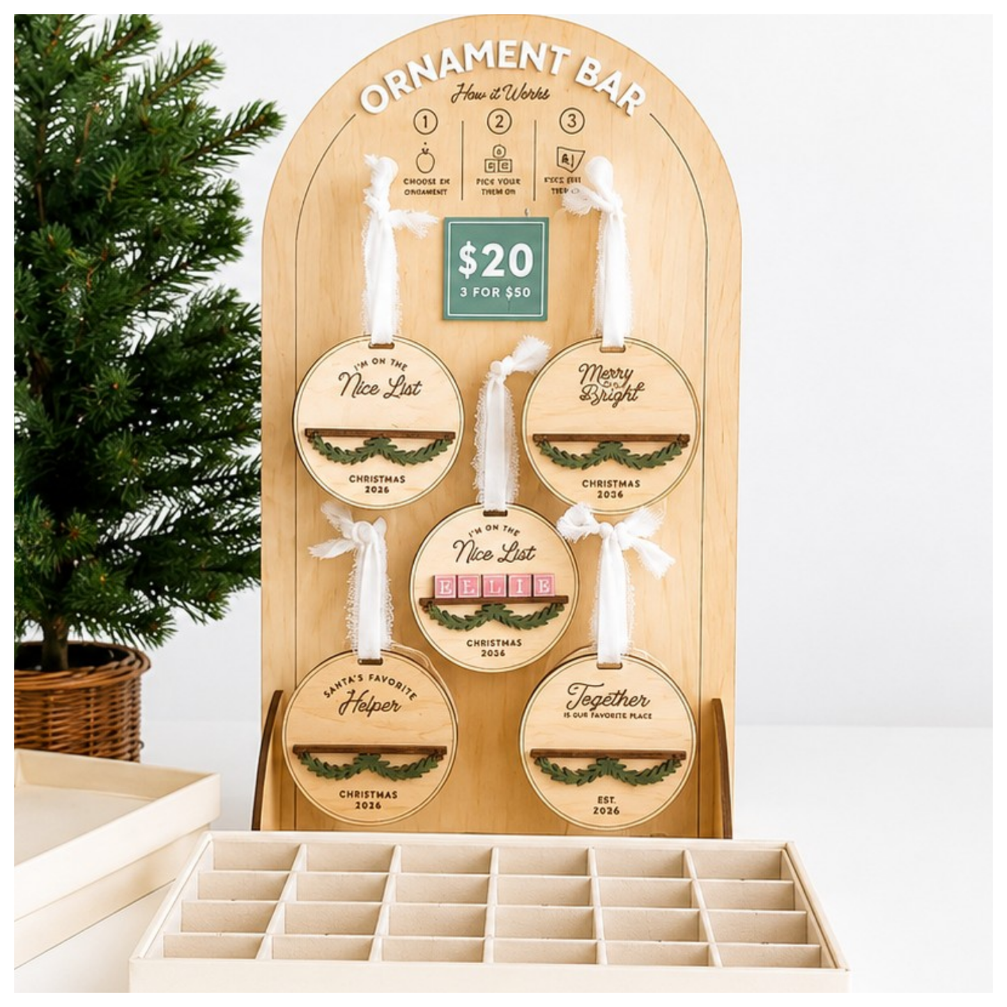 Quick Sale Kit: Ornament Bar Display Stand