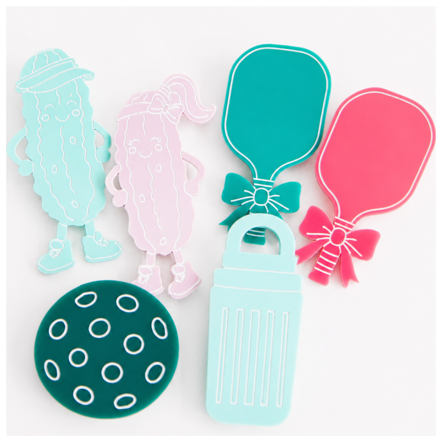 Bag Charms Pickleball Set