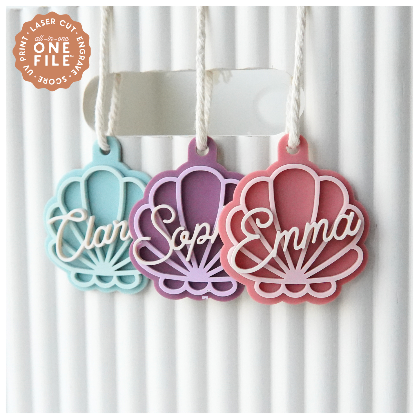 Mermaid Seashell Keychain