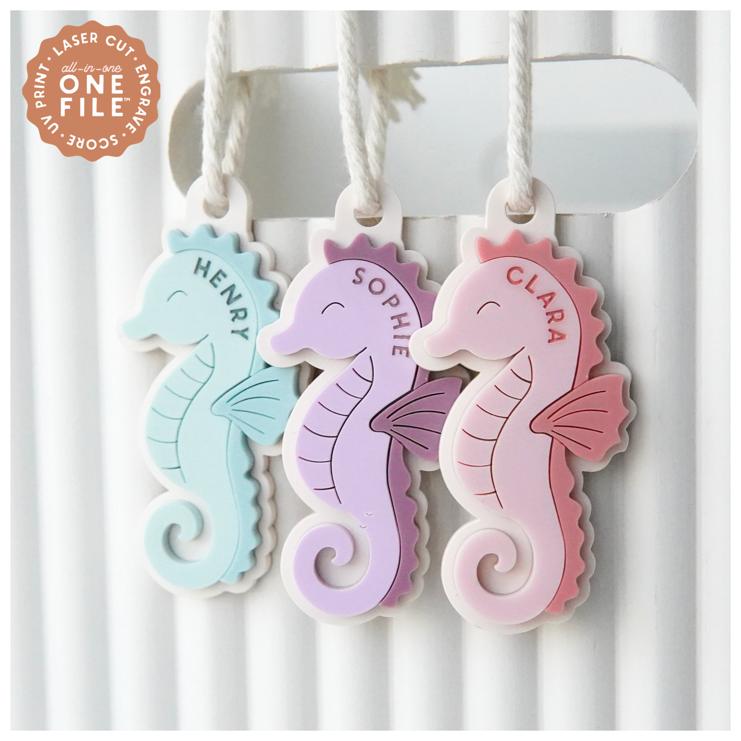 Mermaid Seahorse Keychain