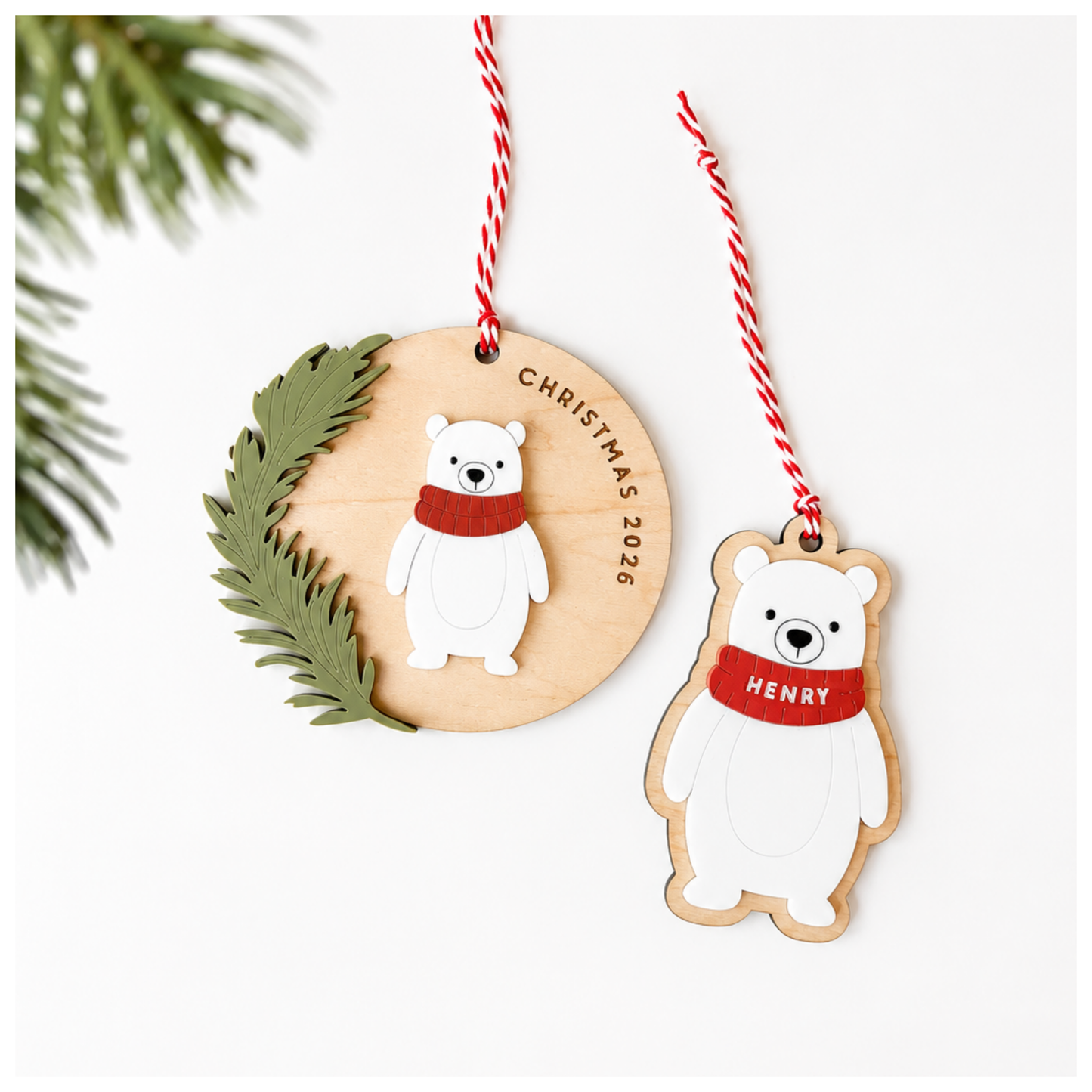 Woodland Ornaments: Bear