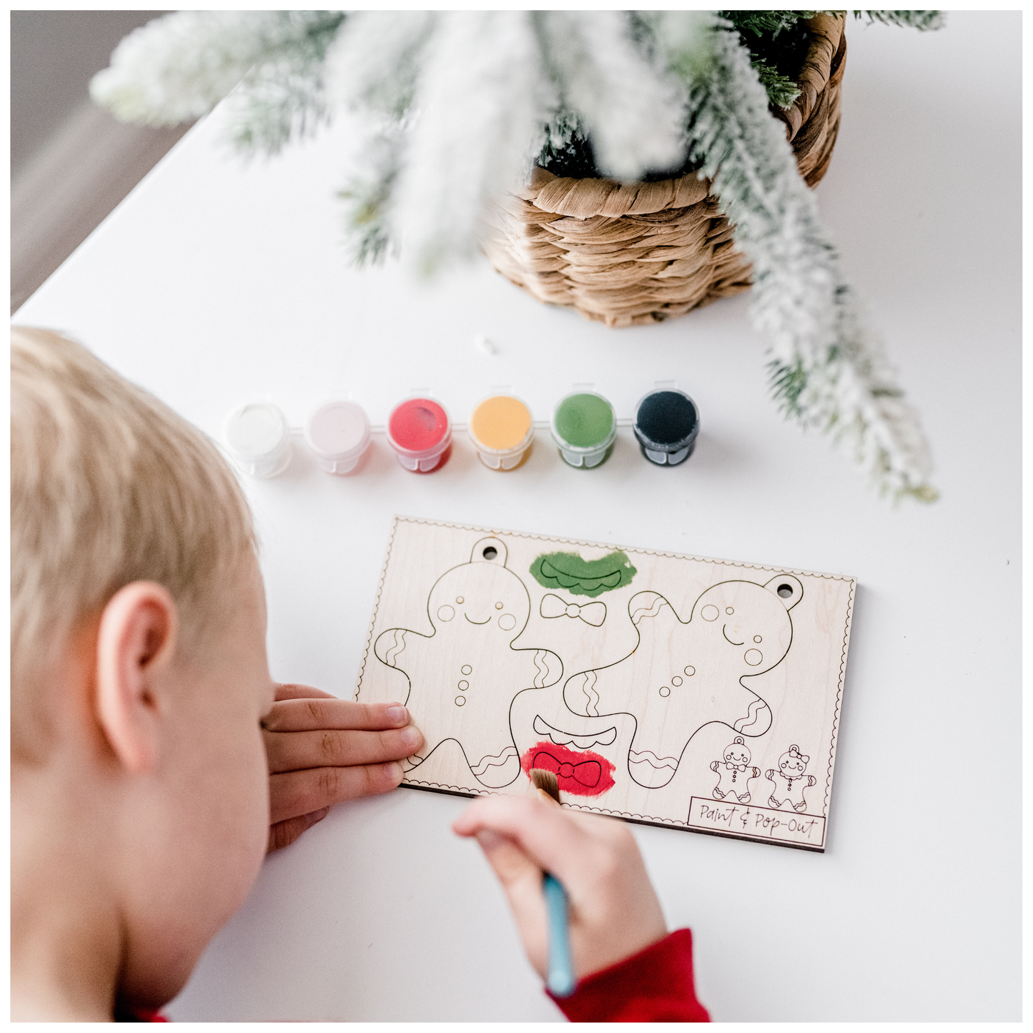 Paint and Pop Out Kit Gingerbread