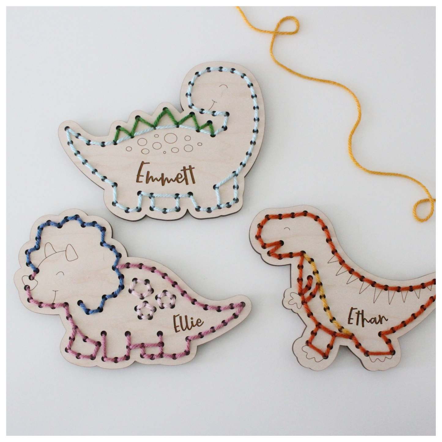 Dinosaur Yarn Sewing