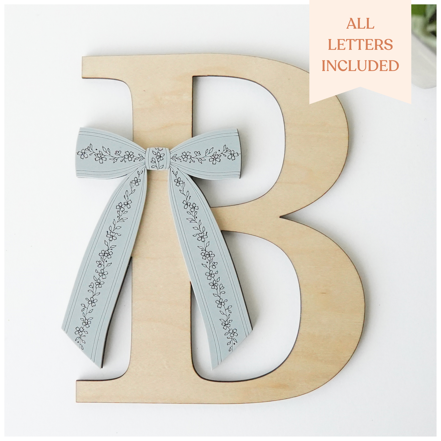 Floral Bow Alphabet