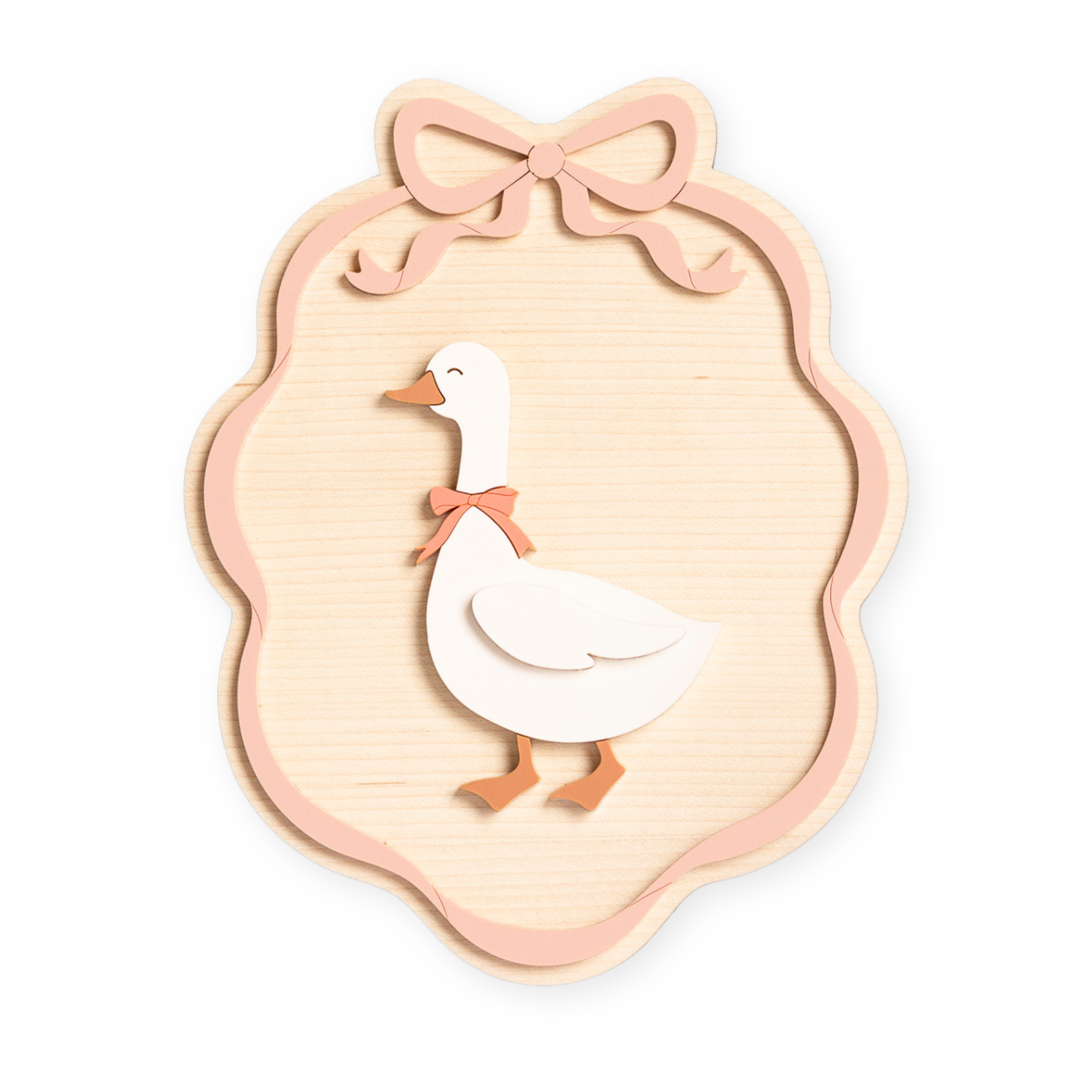 Goose Name Sign - Oval Ribbon