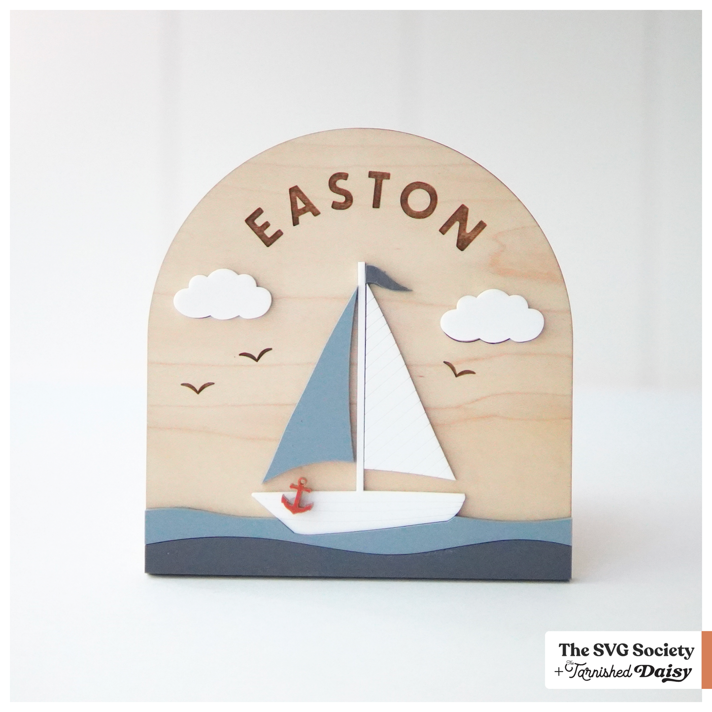 Sailboat Arch Name Sign