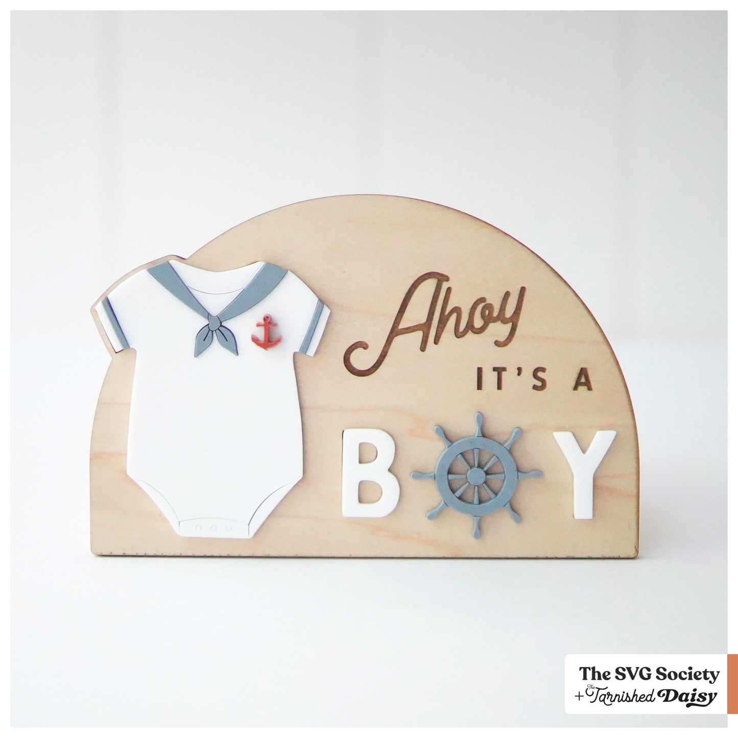 Sailboat Ahoy It's A Boy