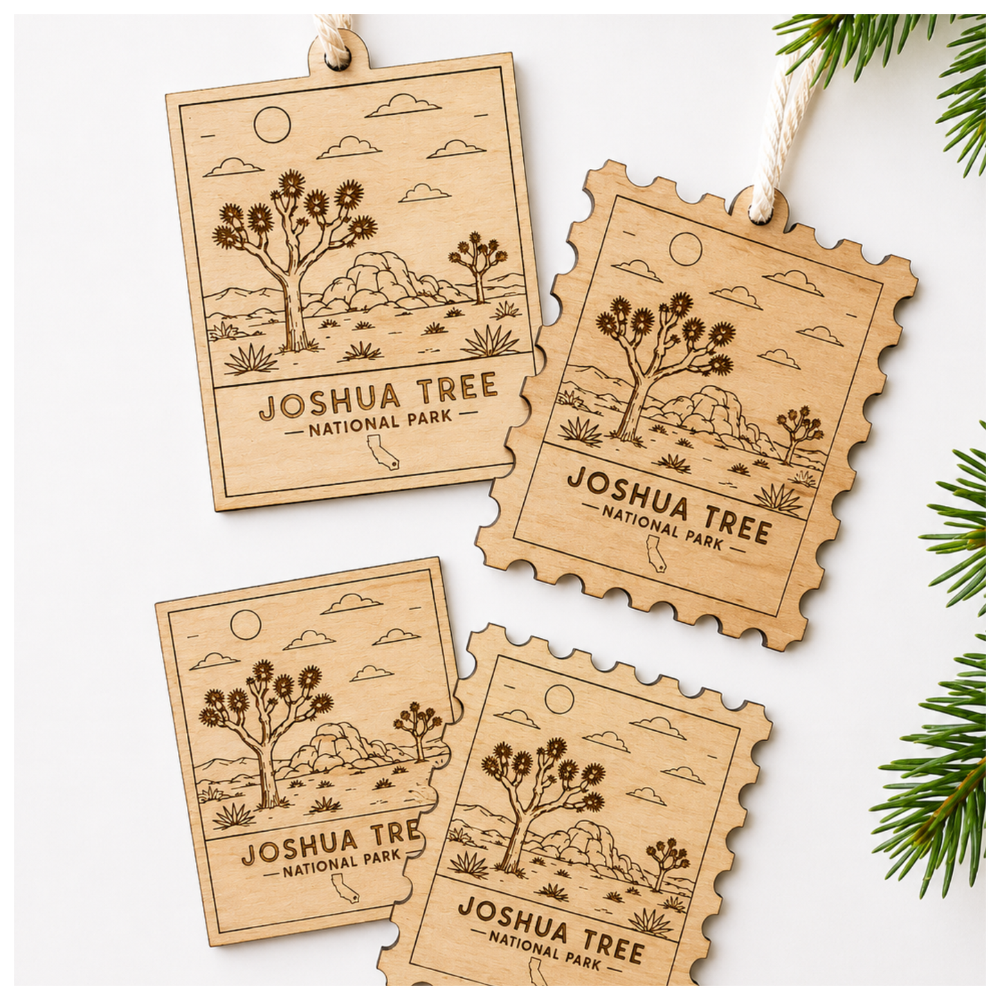 National Park Collection: Joshua Tree Stamp Ornaments & Magnets