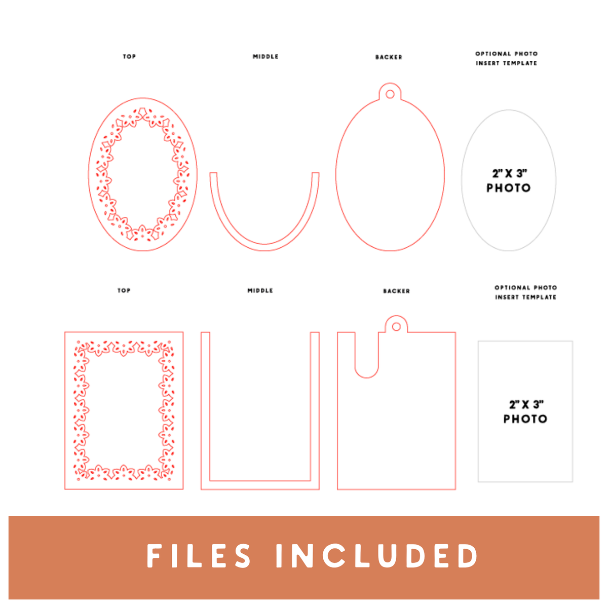 Vintage Frame Ornaments