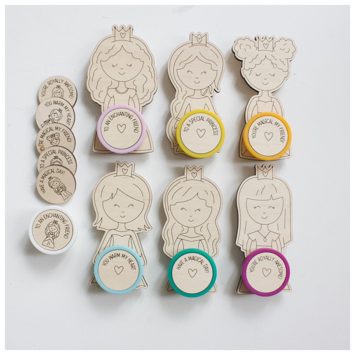 Valentine's Princess Playdoh Holders