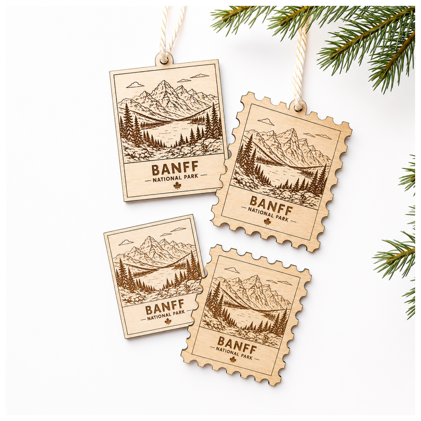 National Park Collection: Banff Stamp Ornaments & Magnets