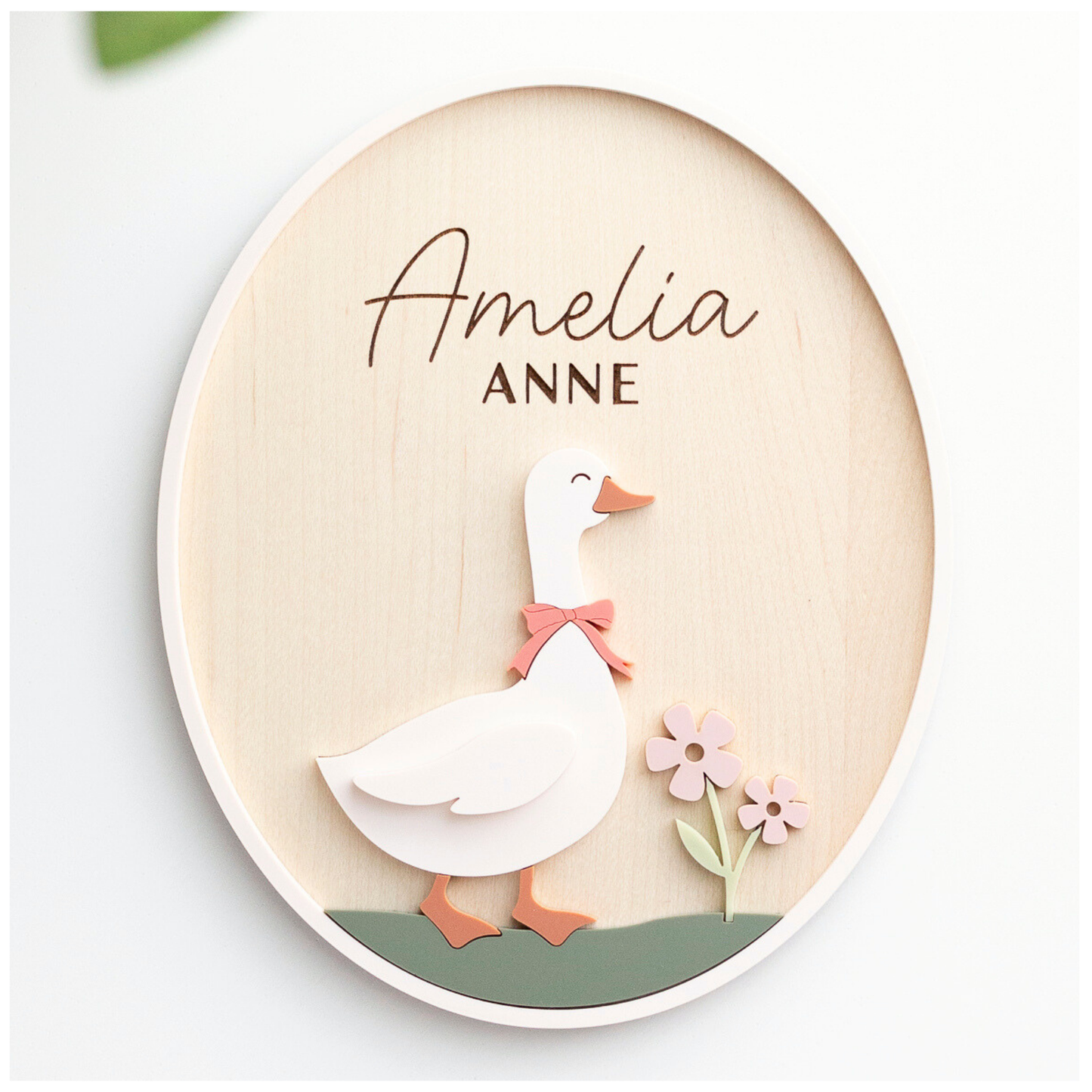 Goose Name Sign - Oval