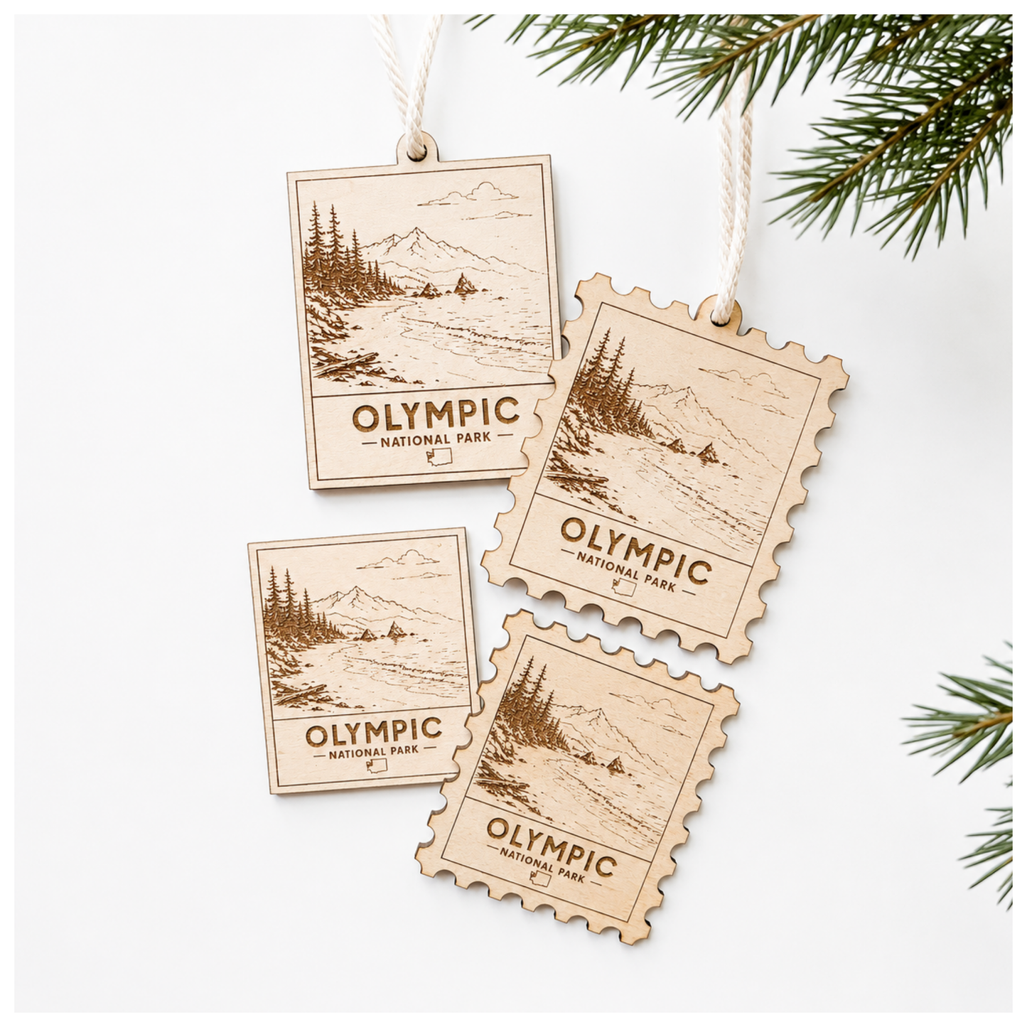 National Park Collection: Olympic Stamp Ornaments & Magnets