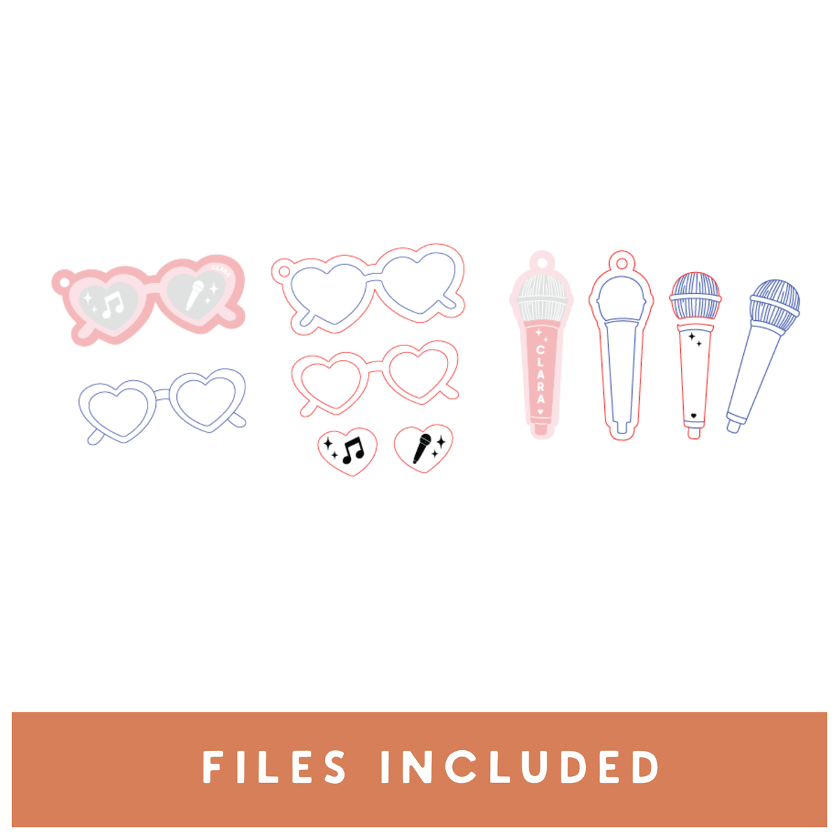 Teen Glasses and Microphone Tags