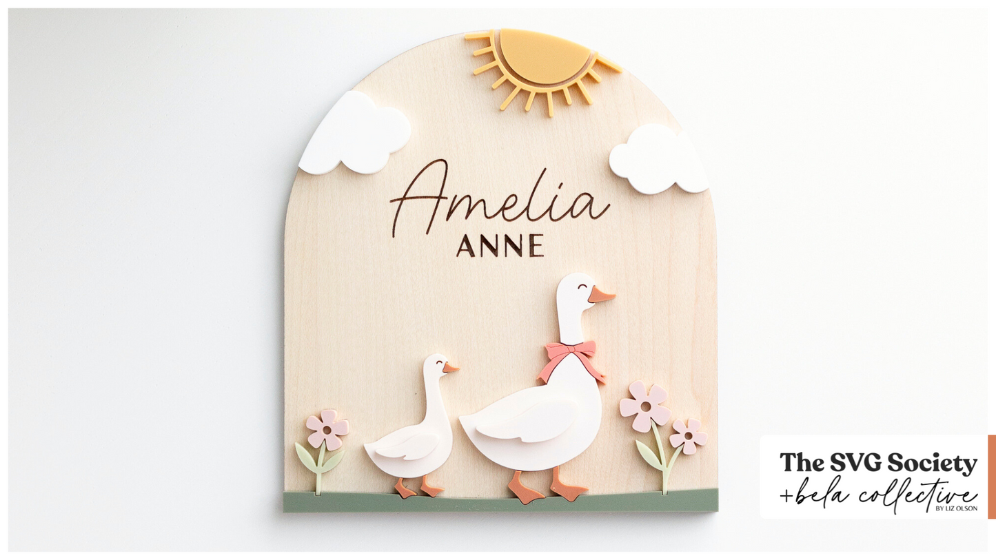 Geese Name Sign - Arch