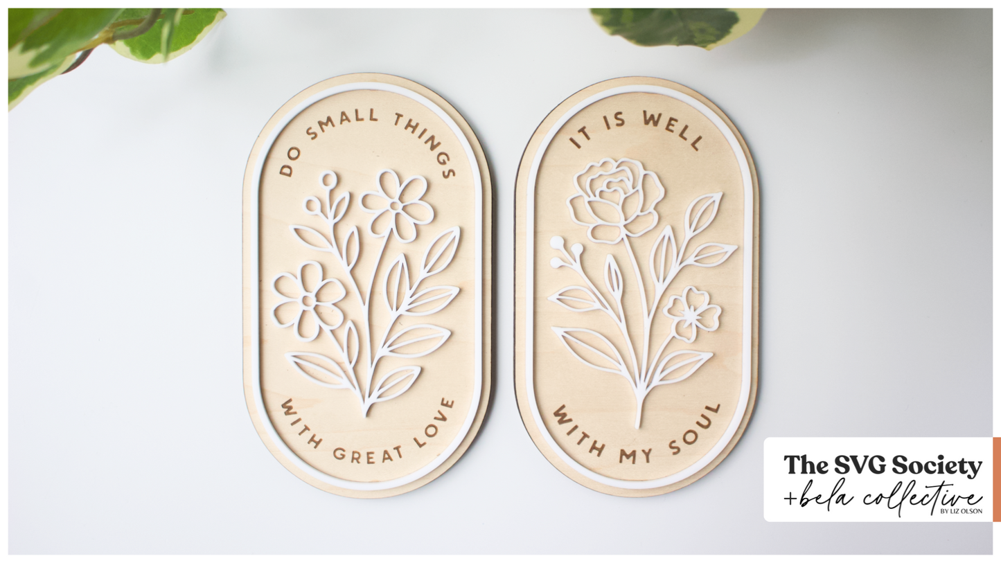Inspirational Floral Signs