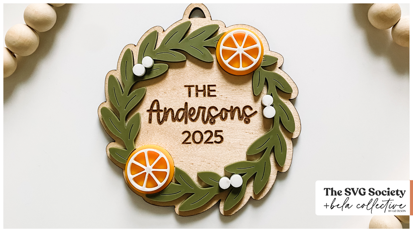 Christmas Wreath Ornament