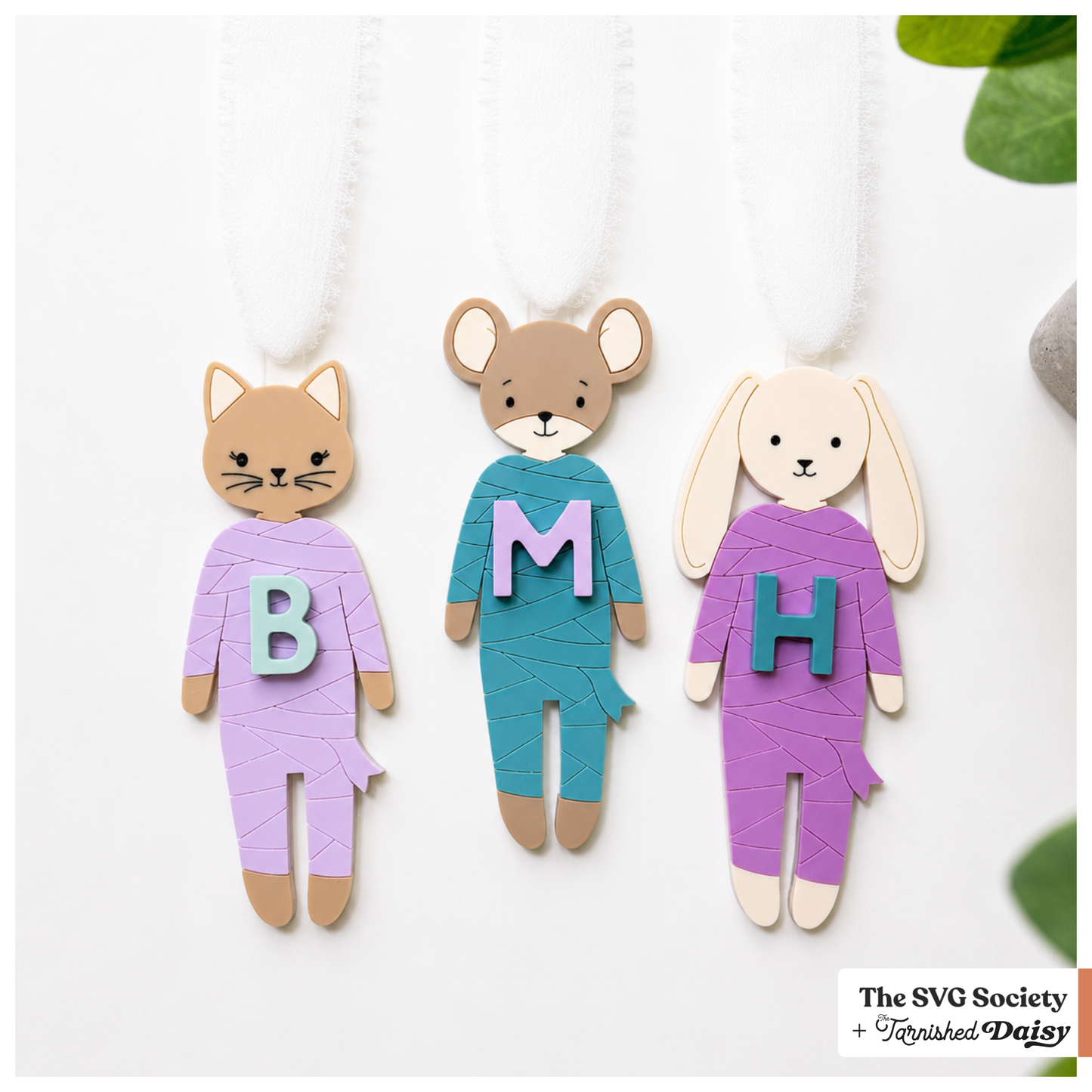Boo Bag Mummy Animal Tags