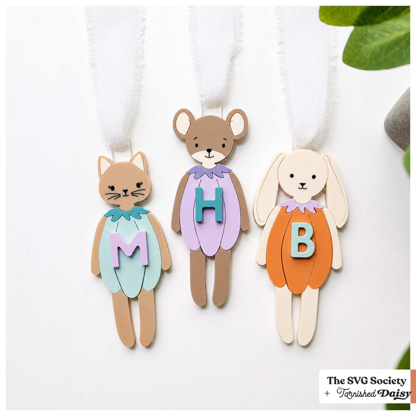 Boo Bag Pumpkin Animal Tags
