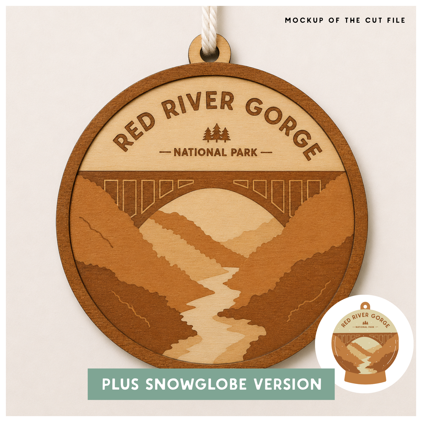 National Park Collection: Red River Gorge Round Ornaments