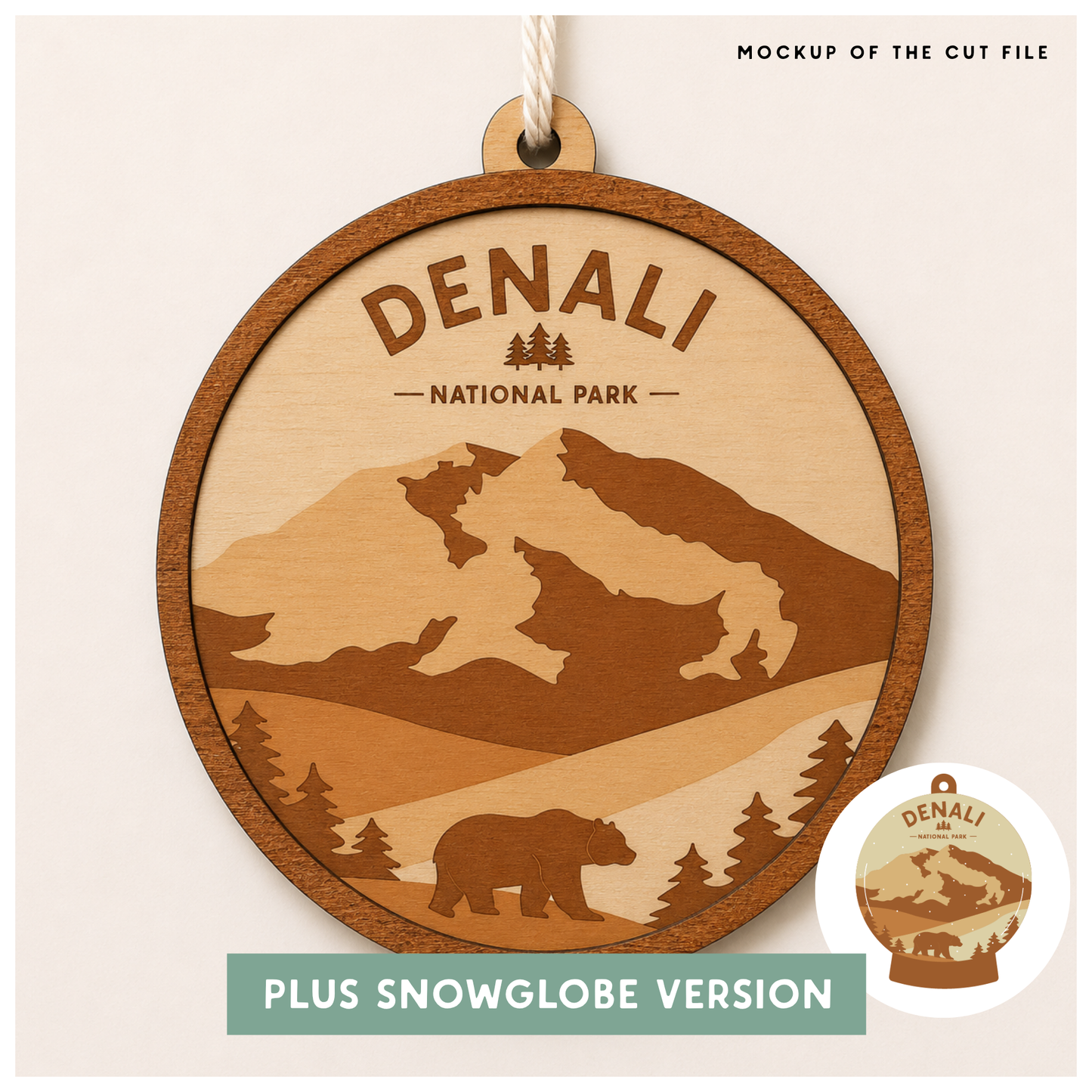 National Park Collection: Denali Round Ornaments