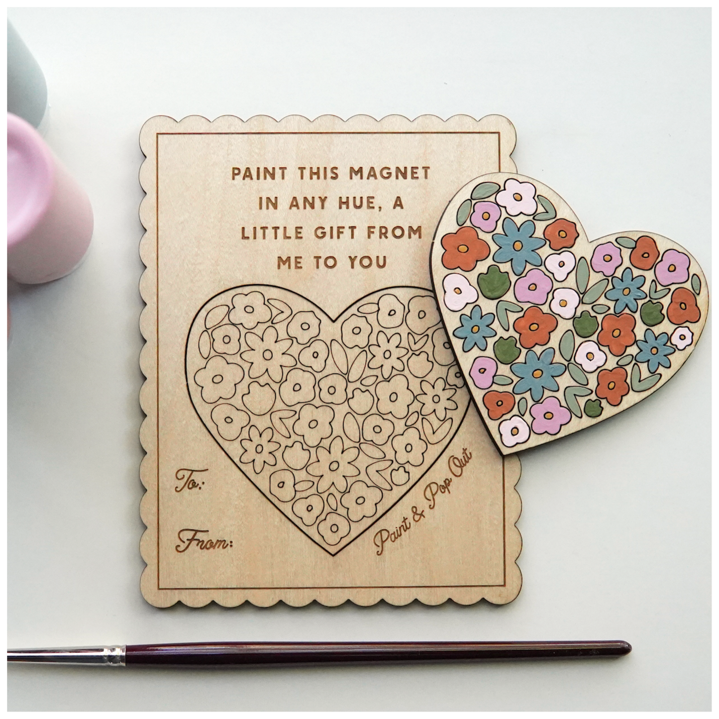 Valentine's Adult Paint and Pop Out Heart 2