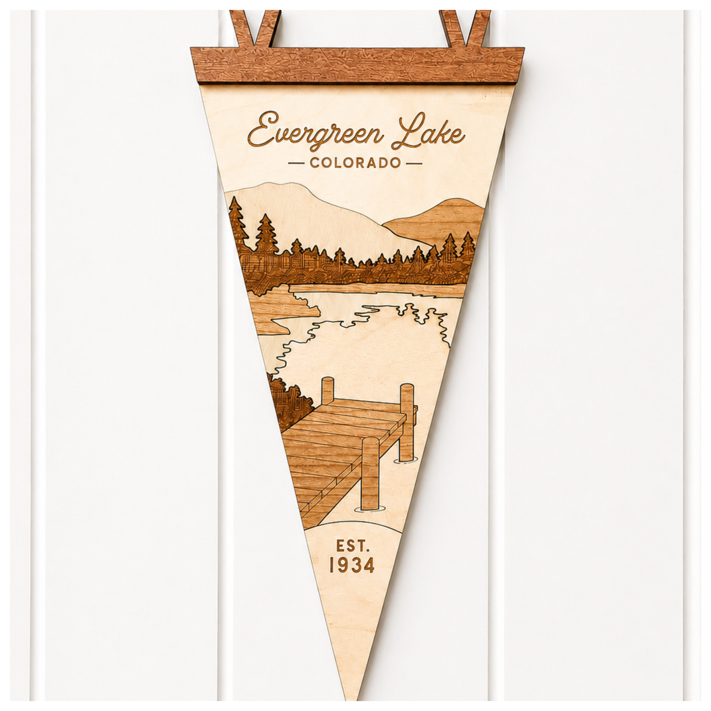 National Park Collection: Generic Lake with Mountains Flag