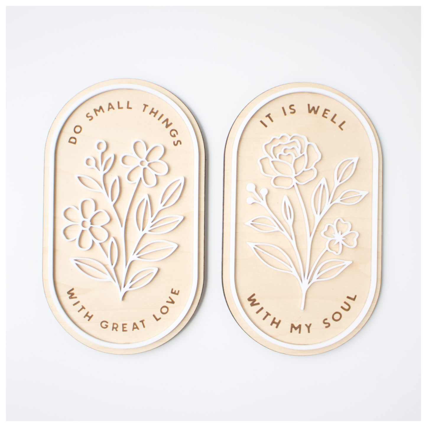 Inspirational Floral Signs