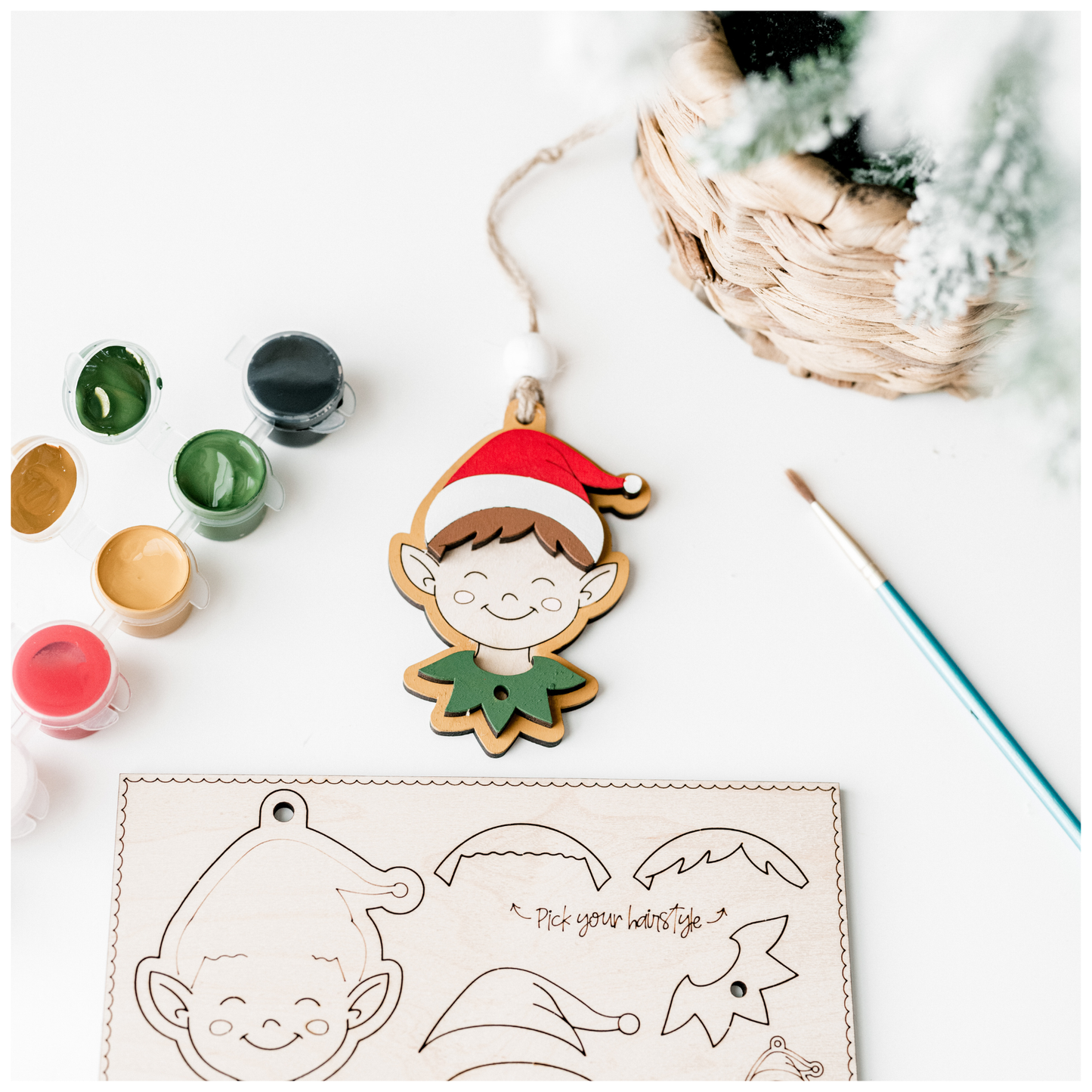 Paint and Pop Out Kit Elf Boy