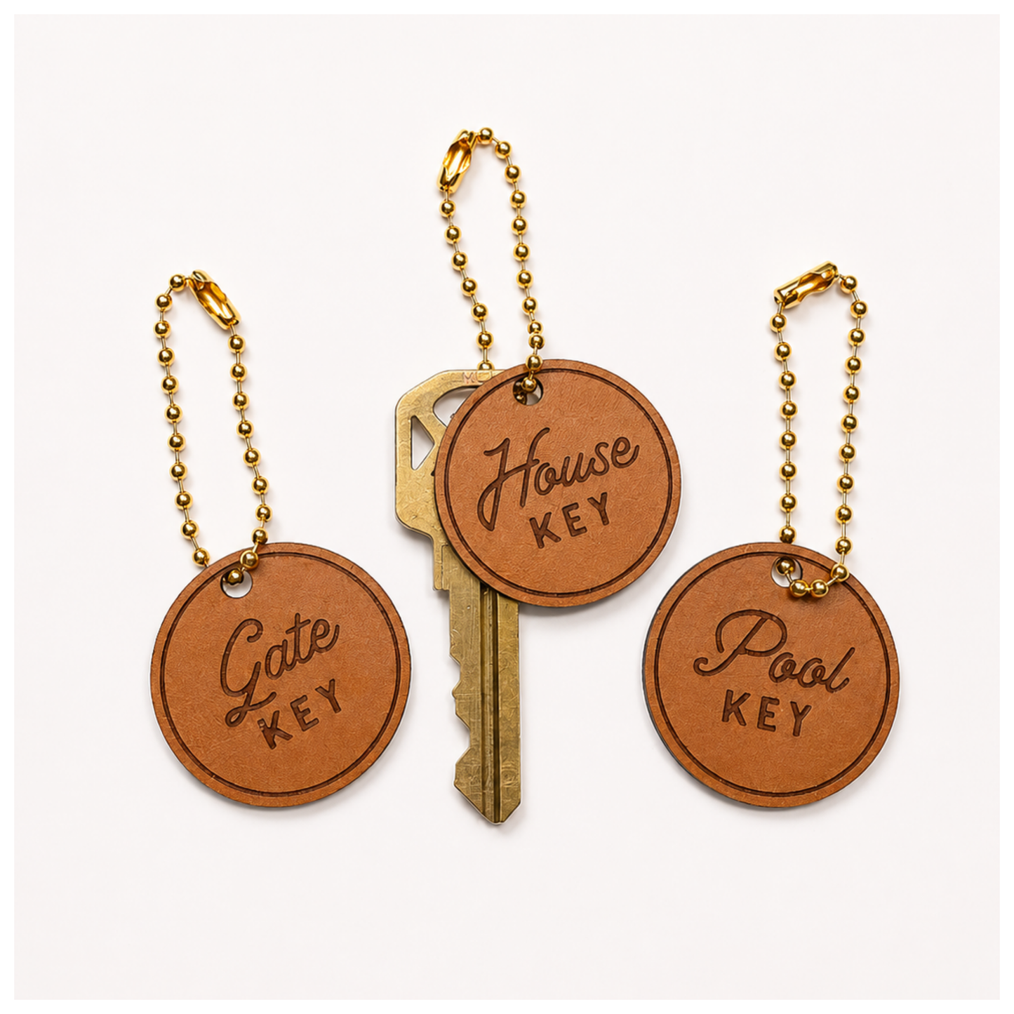 Key Ring House Name Tag Set