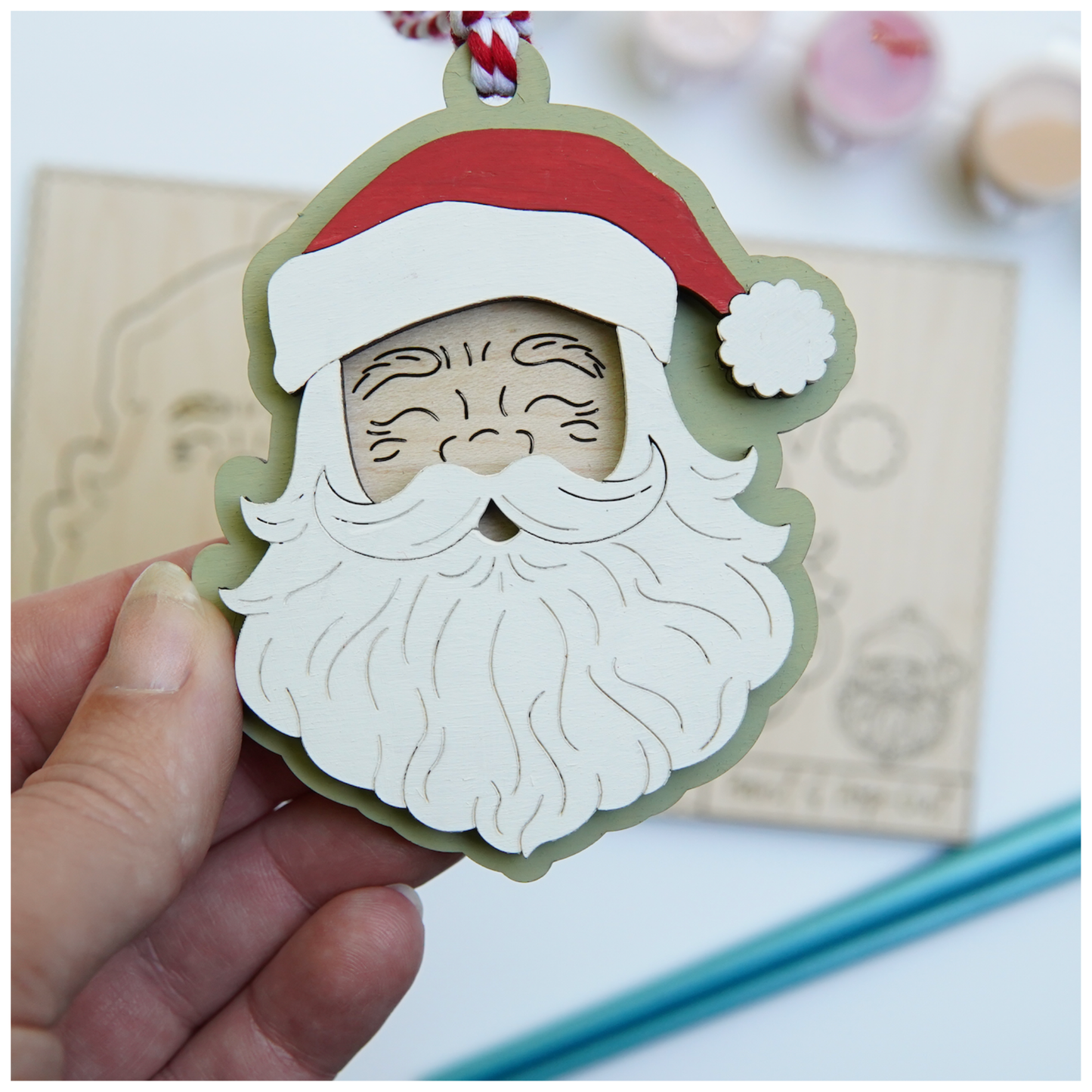 Paint and Pop Out Kit Santa