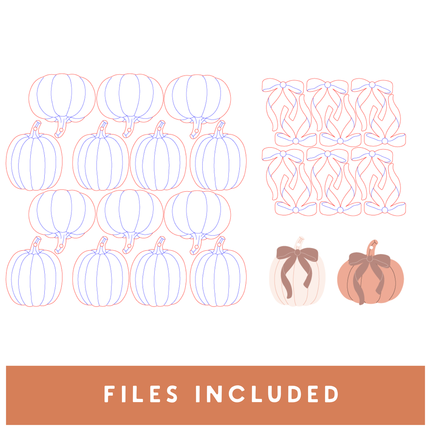 Pumpkin Bow Garland