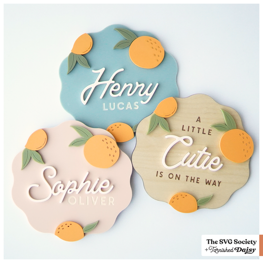 Clementine Wavy Sign