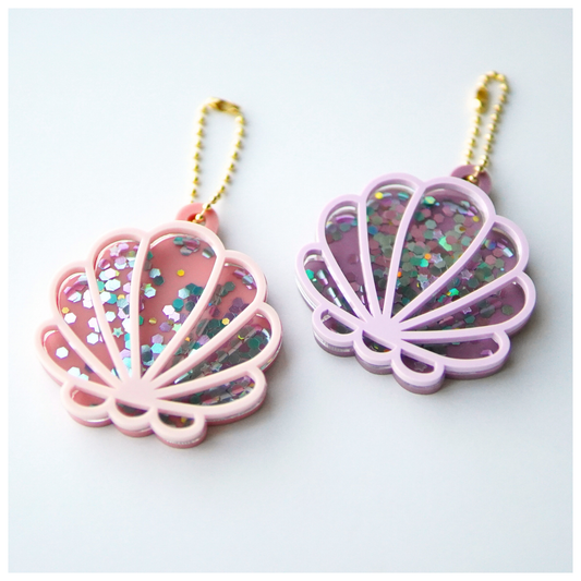 Seashell Shaker Keychain