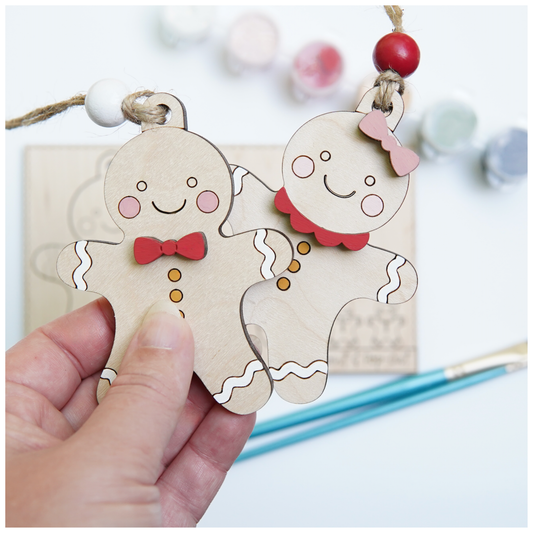Paint and Pop Out Kit Gingerbread