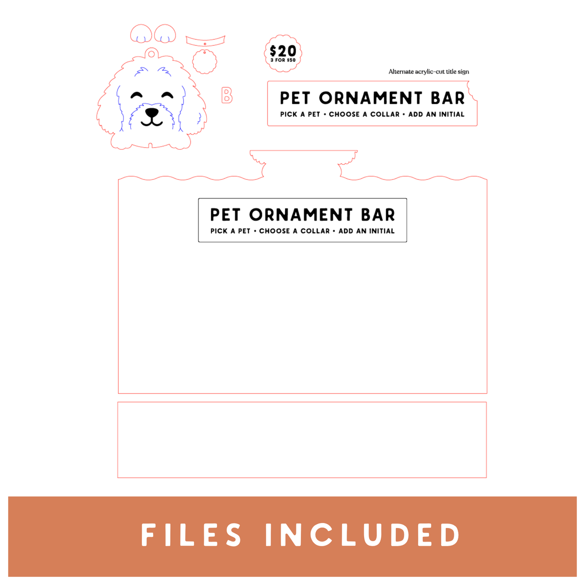 Pet Ornament Bar Bundle