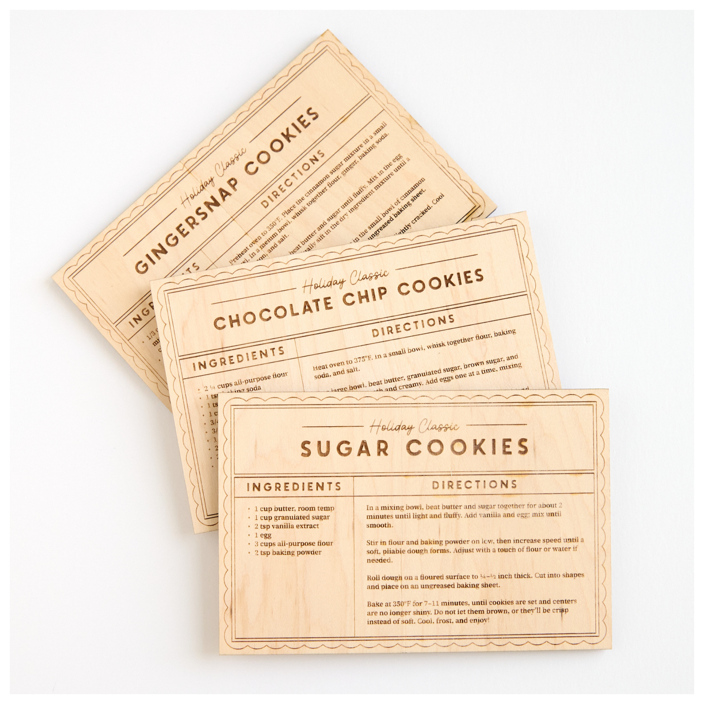 Cookie Recipe Cards