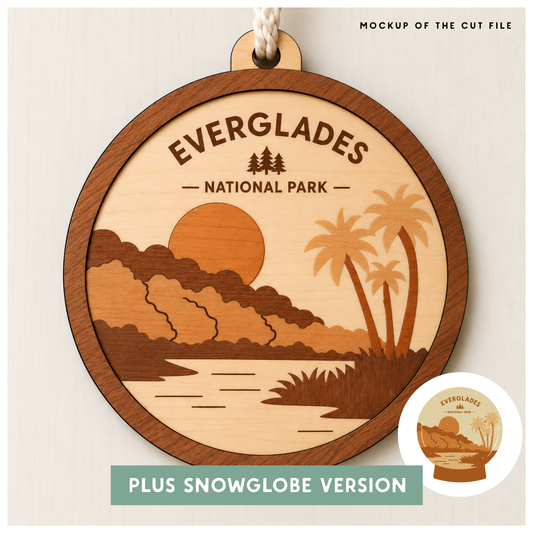 National Park Collection: Everglades Round Ornaments