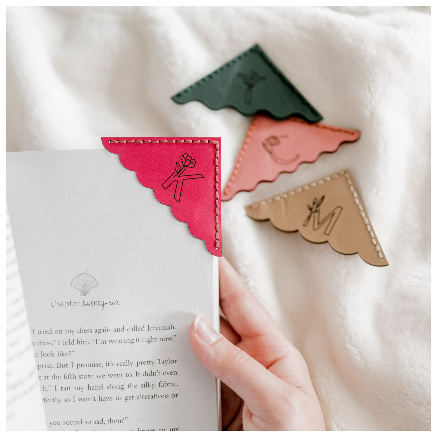 Leather Corner Bookmarks