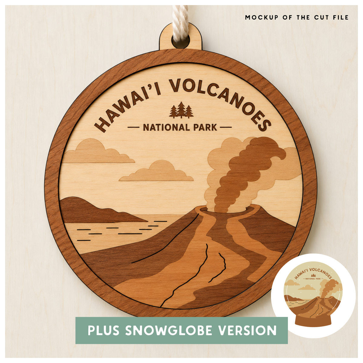 National Park Collection: Hawai'i Volcanoes Round Ornaments