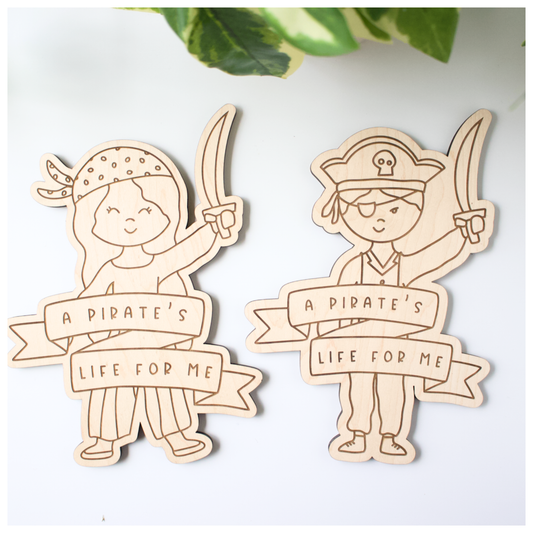 A Pirate's Life for Me Sign Set
