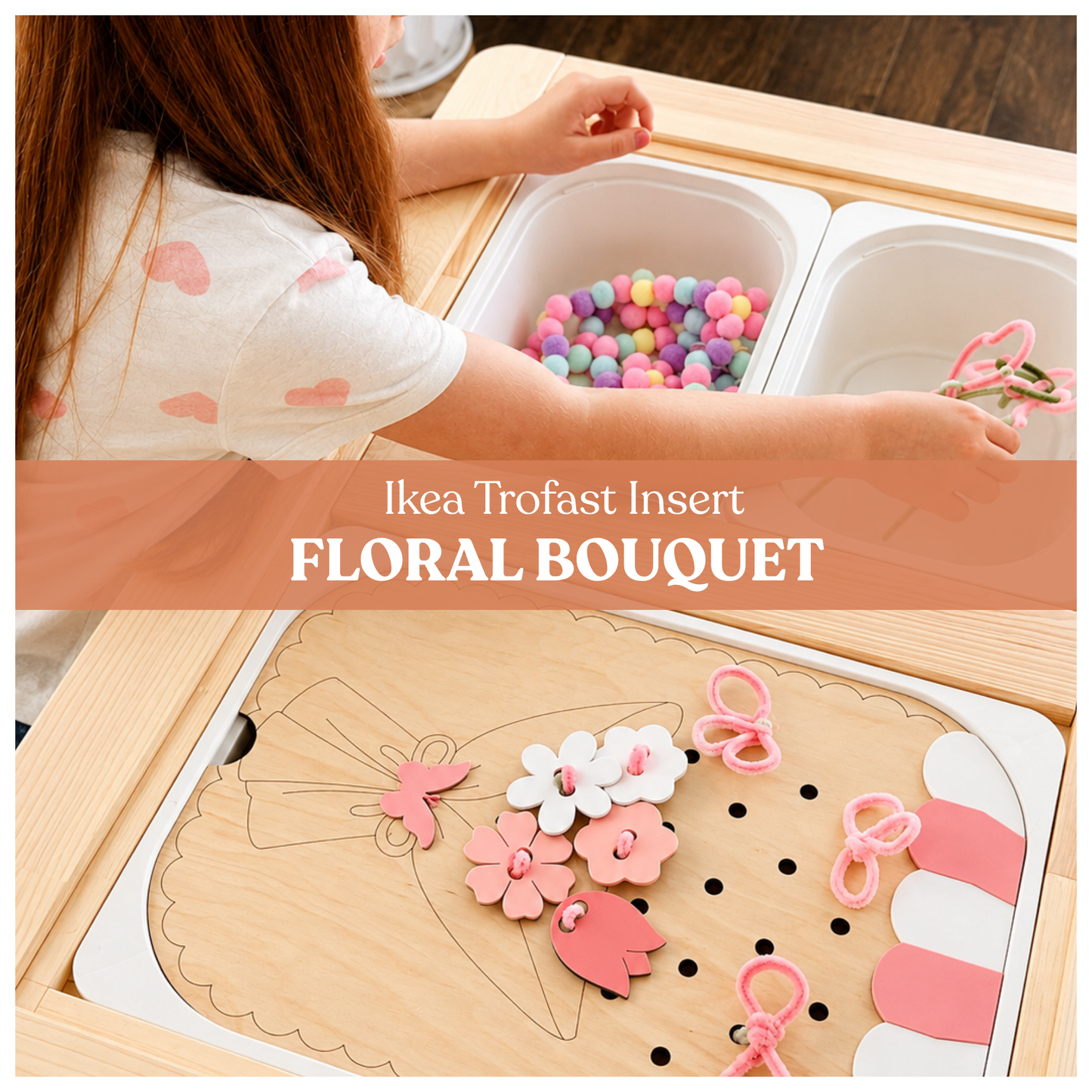 Trofast Insert Flower Bouquet