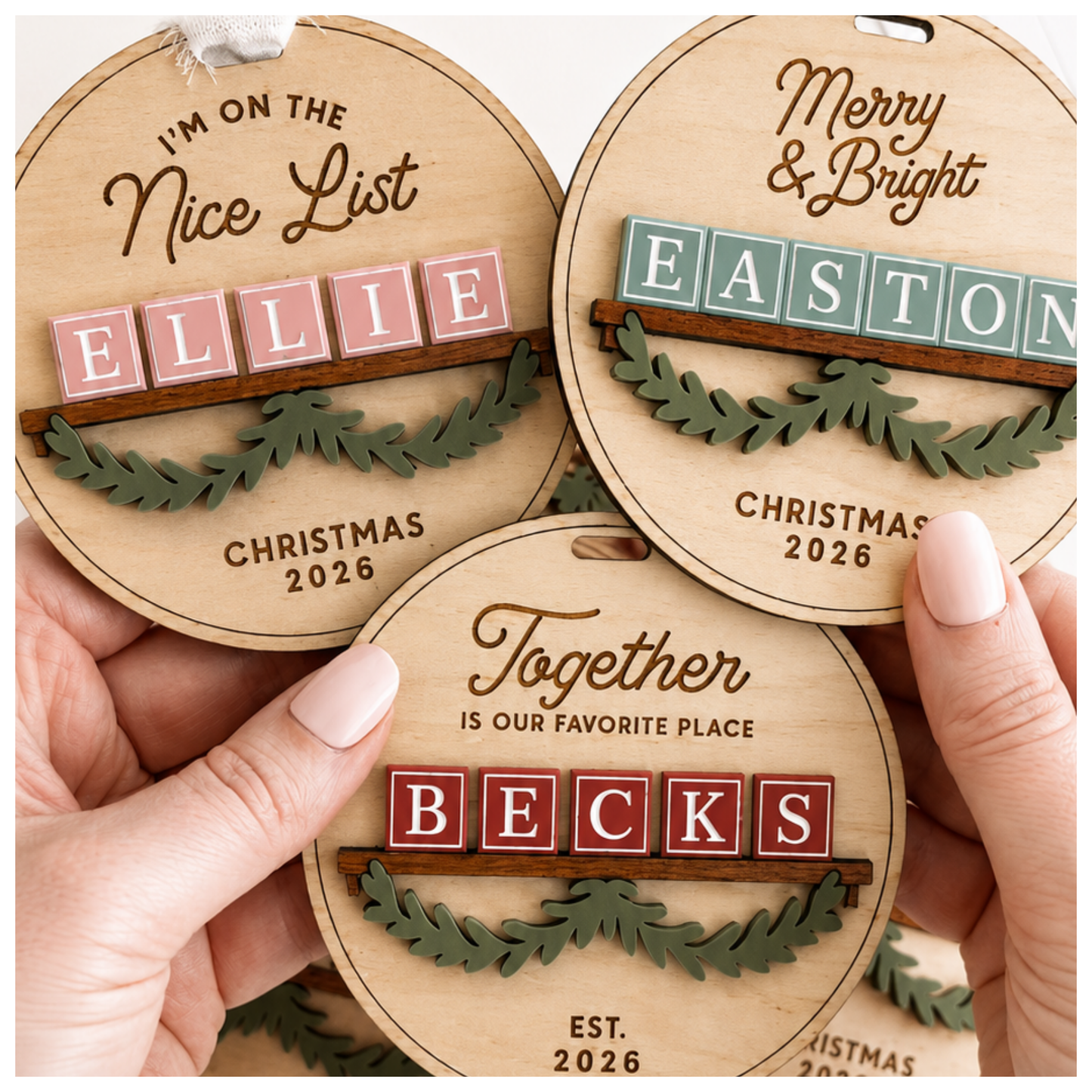Quick Sale Kit: Ornament Bar Set of 9 Backers and Letters