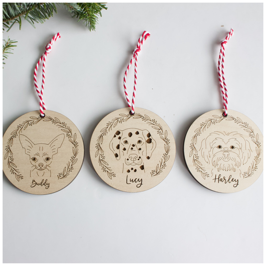 9 Dog Breeds Ornament
