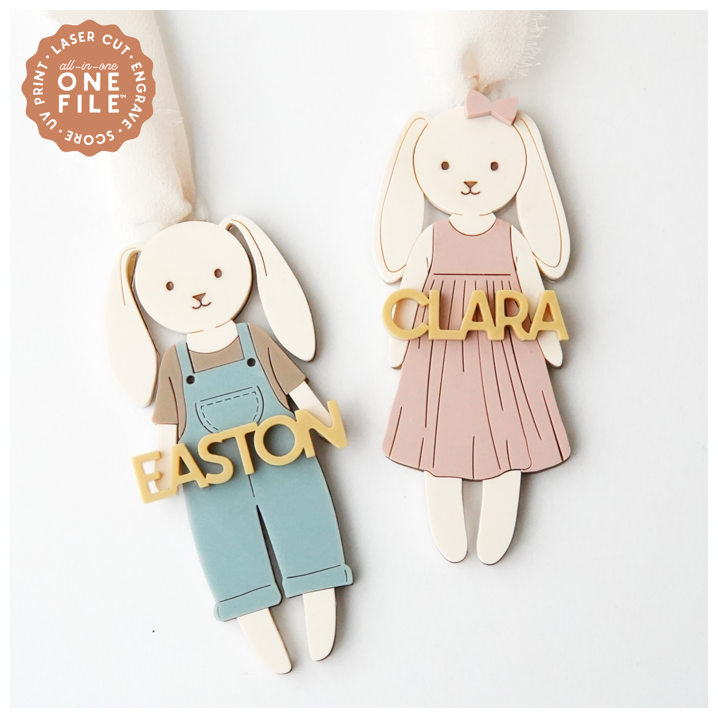 Easter Bunny Doll Tags 1