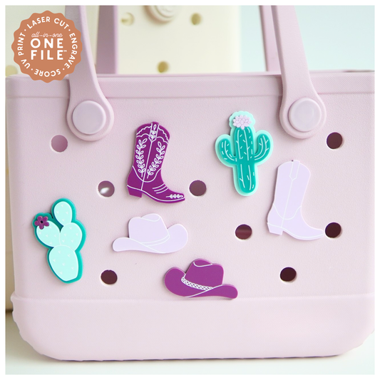 Bag Charms Cowgirl Set